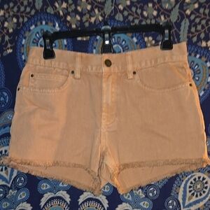 Women's pale orange Denim Shorts sz 26